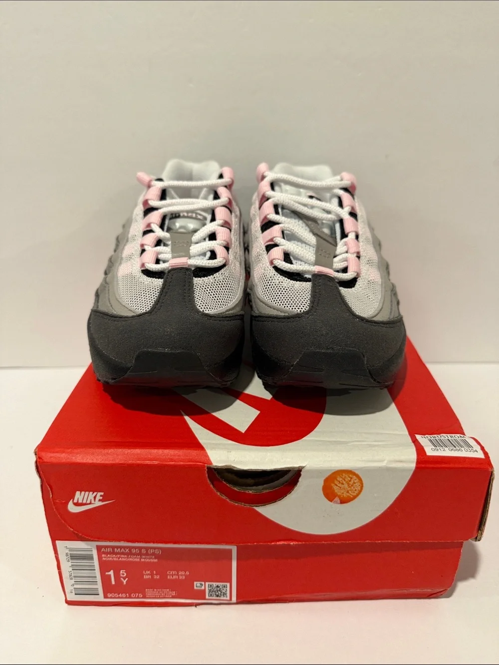Nike Air Max 95 ‘Pink Foam’ (PS) Sz: 1.5 (905461-075)
